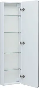 Шкаф-пенал подвесной Aquanet Оптима 41 с LED подсветкой белый 00335438, 5