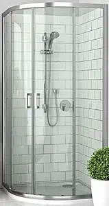 Душевое ограждение 900x900мм прозрачное стекло Roltechnik Lega Line LLR2/900 555-9000000-00-02, 1