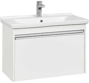 Тумба-умывальник подвесная Aquaton Капри 80 белый 1A2302K1KP010, 1