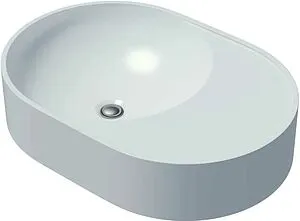 Раковина Uperwood UPD Luna 50 белый 2911020343 Раковина Uperwood UPD Luna 50 белый 2911020343, 3