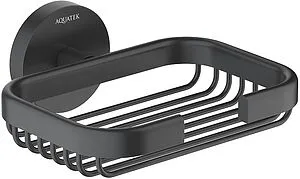 Мыльница Aquatek Бетта чёрный матовый AQ4633MB Мыльница Aquatek Бетта чёрный матовый AQ4633MB, 1