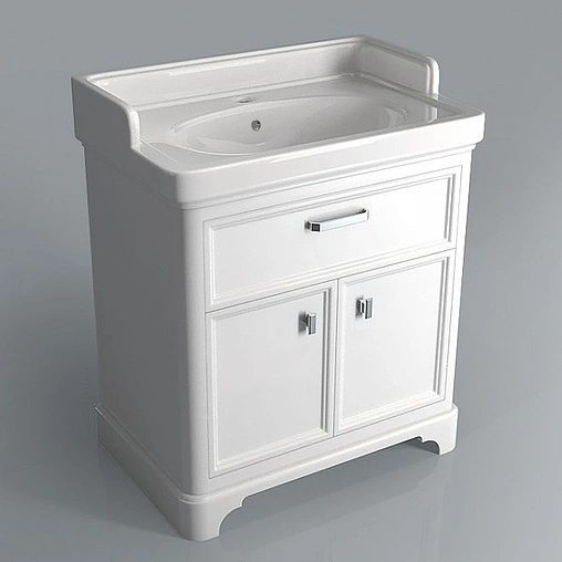 Тумба под умывальник напольная Kerama Marazzi Pompei 80 белый PO.N.80.1\WHT