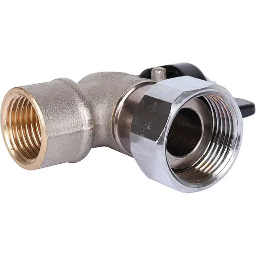 Кран шаровый с накидной гайкой угловой ½"в x ¾"нг Stout SVB-1010-001520