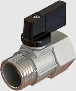 Кран шаровый мини ¼"в x ¼"н Elsen Mini EV93.1414 Кран шаровый мини ¼"в x ¼"н Elsen Mini EV93.1414, 2