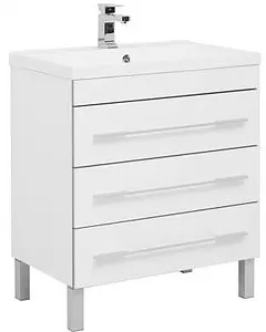 Тумба-умывальник напольная Aquanet Верона 75 белый 00178254+00158755, 1