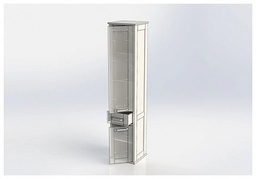 Шкаф-пенал Aquanet Денвер 36 R белый 00199214