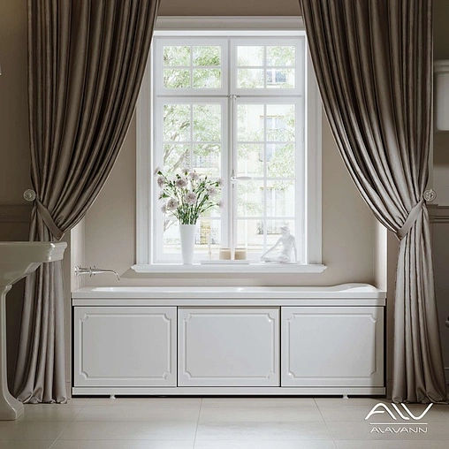 Экран для ванны фронтальный Alavann Ametist 180 белый 2084