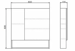 Шкаф-зеркало Comforty Парма 80 дуб дымчатый 00004143489CF Шкаф-зеркало Comforty Парма 80 дуб дымчатый 00004143489CF, 2