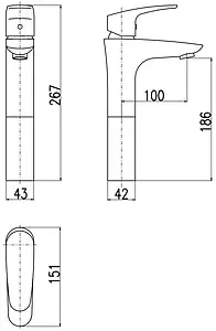 Смеситель для раковины Rav Slezak Amur хром AM730.5 Смеситель для раковины Rav Slezak Amur хром AM730.5, 2