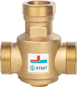 Трехходовой термостатический антиконденсационный клапан 1¼&quot; Kvs 9.0 Stout SVM-0030-325508, 2