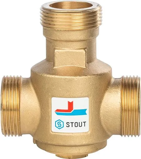 Трехходовой термостатический антиконденсационный клапан 1¼&quot; Kvs 9.0 Stout SVM-0030-325508