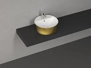 Раковина ISVEA Azur 51 золото/белый 10SY65052SV-Gold, 3