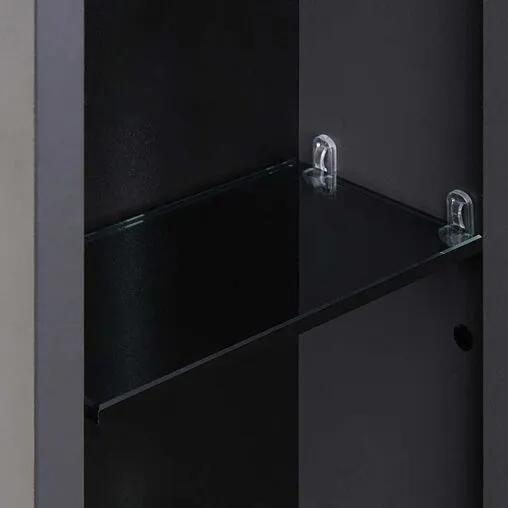 Шкаф-зеркало Aquaton Ар-Деко 85 серый кобальт 1A280602DD8D0