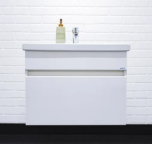 Тумба-умывальник подвесная Айсберг Классик 70 белый DA3010T+4620008197746