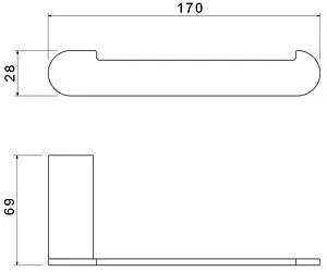 Держатель туалетной бумаги Aquatek Лира хром AQ4408CR, 2