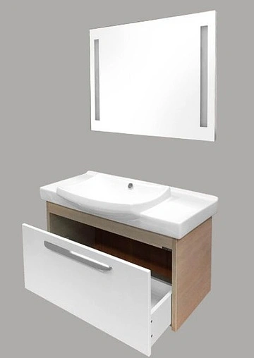 Тумба-умывальник подвесная Comforty Киото 90П белый/сосна лоредо 00003126707CF