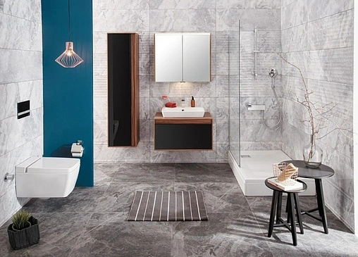 Шкаф-зеркало VitrA Metropole 100 сливовое дерево 58213