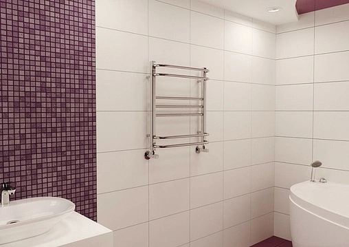 Полотенцесушитель водяной лесенка Lemark Linara П7 500x600 полированная сталь LM04607