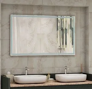 Зеркало с подсветкой Continent Mercury Led 140x70 с музыкальным блоком, с подогревом белый ЗЛП2132 Зеркало с подсветкой Continent Mercury Led 140x70 с музыкальным блоком, с подогревом белый ЗЛП2132, 2