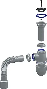 Сифон бутылочный для мойки Unicorn В120 Сифон бутылочный для мойки Unicorn В120, 2