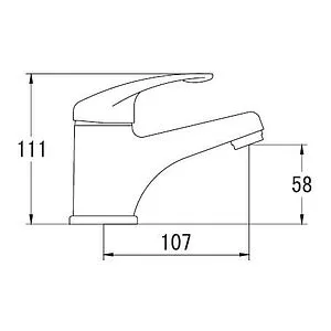 Смеситель для раковины SMARTsant Реал хром SM033506AA Смеситель для раковины SMARTsant Реал хром SM033506AA, 2