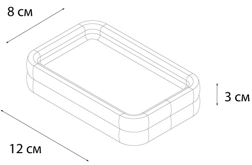 Мыльница Fixsen Glady белый FX-11-02