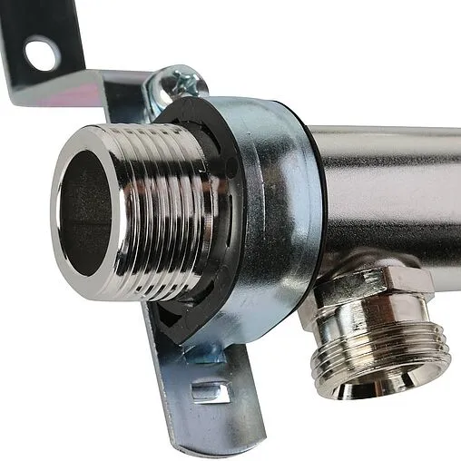 Группа коллекторная распределительная 4 отвода 1&quot;н/н x ¾&quot;ек Rehau HLV 11102061001