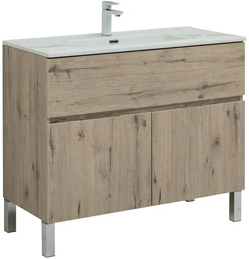 Тумба под умывальник напольная Aquanet Алвита New 70 дуб веллингтон 00303902