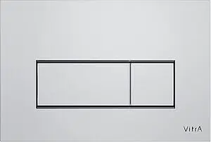 Клавиша смыва для унитаза VitrA Root Square 740-2380 хром матовый Клавиша смыва для унитаза VitrA Root Square 740-2380 хром матовый, 1