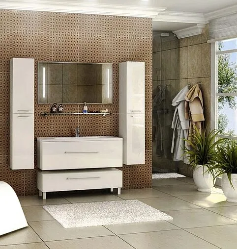 Тумба-умывальник подвесная Aquaton Мадрид 120 M белый 1A1687K3MA010