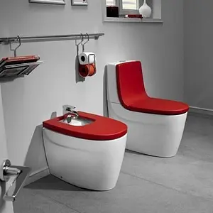 Крышка-сиденье для унитаза с микролифтом Roca Khroma красный 801652F3T Крышка-сиденье для унитаза с микролифтом Roca Khroma красный 801652F3T, 3