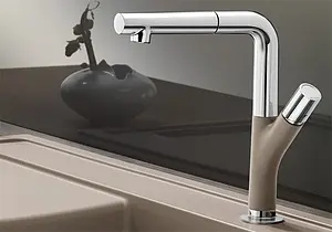 Смеситель для кухни с выдвижным изливом Blanco Yovis-S серый беж 518300 Смеситель для кухни с выдвижным изливом Blanco Yovis-S серый беж 518300, 2