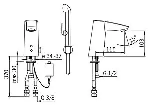 Смеситель для раковины Oras Cubista хром 2814F Смеситель для раковины Oras Cubista хром 2814F, 2