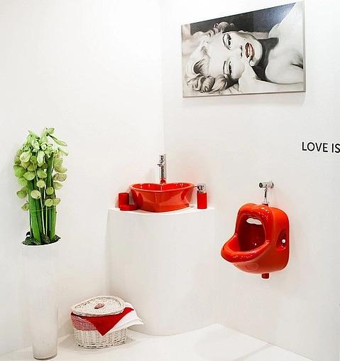 Раковина Sanita Luxe Love is Red 45 красный LOVSLWB03