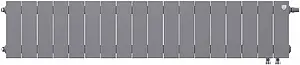 Радиатор биметаллический 18 секций нижнее правое подключение Royal Thermo PianoForte VD 200 Silver Satin RTPSSVDR20018 Радиатор биметаллический 18 секций нижнее правое подключение Royal Thermo PianoForte VD 200 Silver Satin RTPSSVDR20018, 2