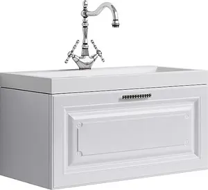 Тумба-умывальник подвесная Aqwella Empire 80 белый Emp.01.08/W+Inf.08.04.D Тумба-умывальник подвесная Aqwella Empire 80 белый Emp.01.08/W+Inf.08.04.D, 1