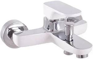 Смеситель для ванны Rav Slezak Yukon белый/хром YU154.5CB Смеситель для ванны Rav Slezak Yukon белый/хром YU154.5CB, 1