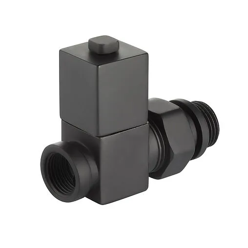 Комплект вентилей запорных прямых ½" в/н Royal Thermo Cube черный RTE 56.0006 Комплект вентилей запорных прямых ½" в/н Royal Thermo Cube черный RTE 56.0006