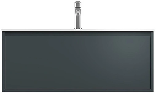 Тумба-умывальник подвесная ISVEA Pro 100 антрацит 21MGS019101I+10SL50101SV