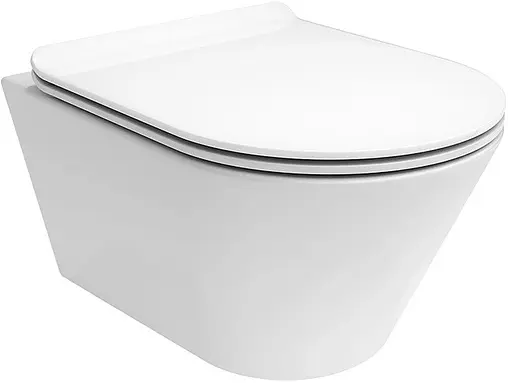 Комплект 5 в 1 Sanit М 603 90.506.56..0000+PLMR.wc.02+PLMR.seat.02/WHT с кнопкой 16.603.56 черный матовый