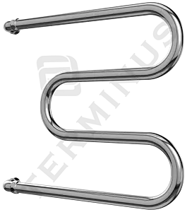 Полотенцесушитель водяной Terminus М-образный AISI 25 500х600 полированная сталь 4620768880506 Полотенцесушитель водяной Terminus М-образный AISI 25 500х600 полированная сталь 4620768880506, 2