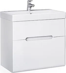 Тумба под умывальник подвесная Jorno Moduo Slim 50 белый Mod.01.50/P/W Тумба под умывальник подвесная Jorno Moduo Slim 50 белый Mod.01.50/P/W, 1