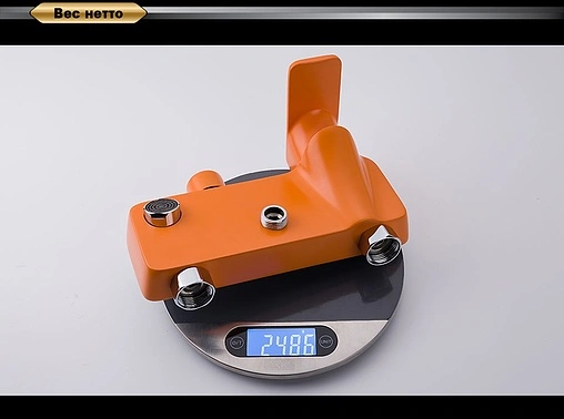 Душевая система со смесителем для ванны D&amp;K Berlin.Kunste оранжевый/хром DA1433713A02