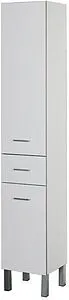 Шкаф-пенал напольный с бельевой корзиной Aquanet Верона 35 L белый 00187316, 1