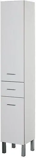 Шкаф-пенал напольный с бельевой корзиной Aquanet Верона 35 L белый 00187316
