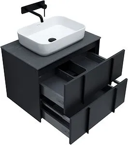 Тумба-умывальник подвесная Allen Brau Reality 70 антрацит 1.32004.AM+, 4