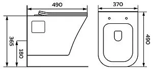 Унитаз подвесной безободковый Toni Arti Lamoli белый TA-LL4937 Унитаз подвесной безободковый Toni Arti Lamoli белый TA-LL4937, 2