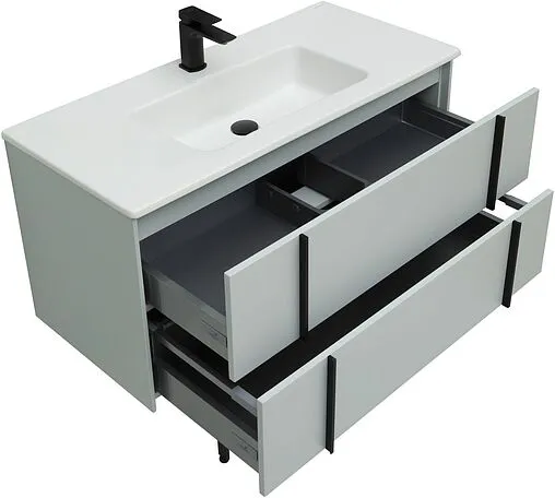 Тумба под умывальник подвесная Allen Brau Reality 100 папирус 1.32007.PWM