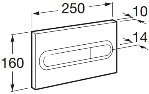 Клавиша смыва для унитаза Roca Duplo One PL-1 890195000 белый глянцевый