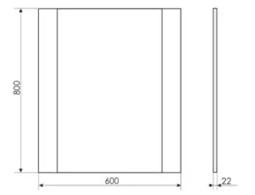 Зеркало Comforty Флоренция 60 белый 00003127385CF Зеркало Comforty Флоренция 60 белый 00003127385CF, 2